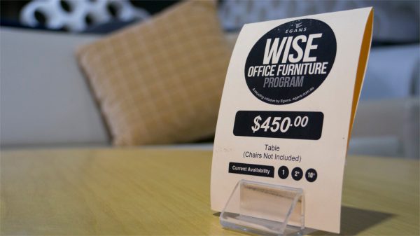 wise office furniture price tag