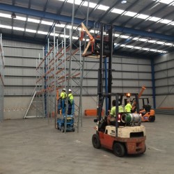 forklift move warehouse