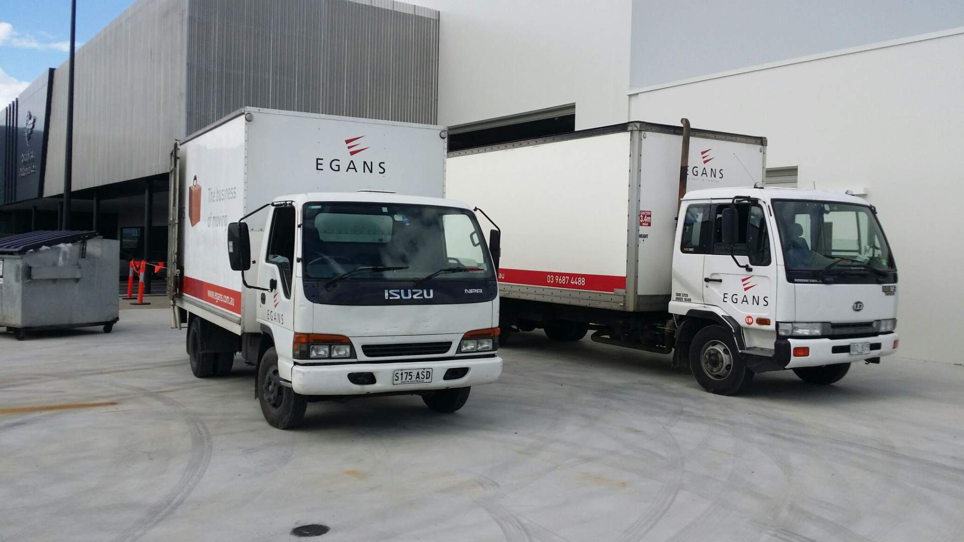 Egans Trucks moving RFDS
