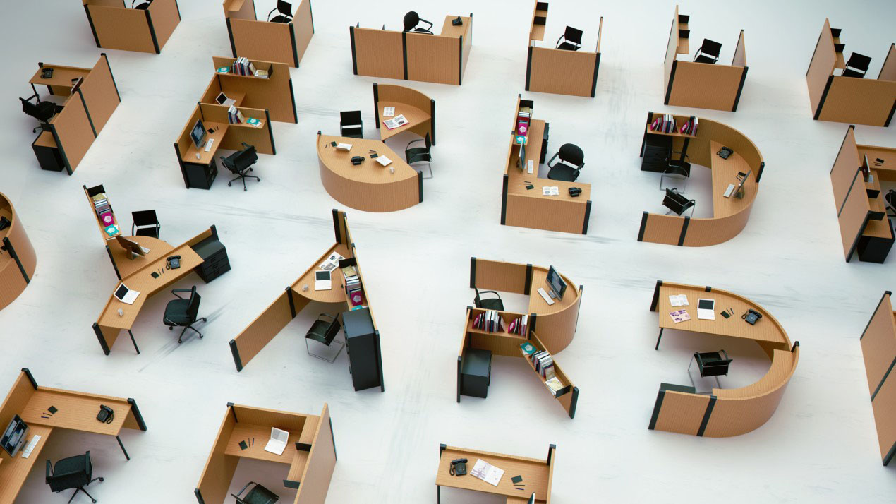 Google office cubicles