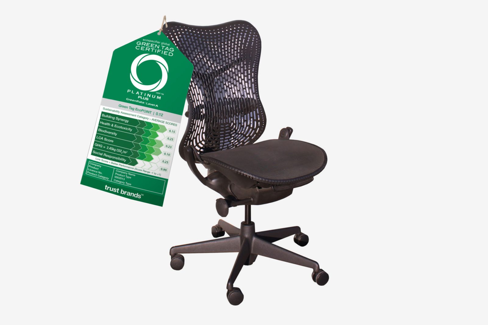 certified green office chair