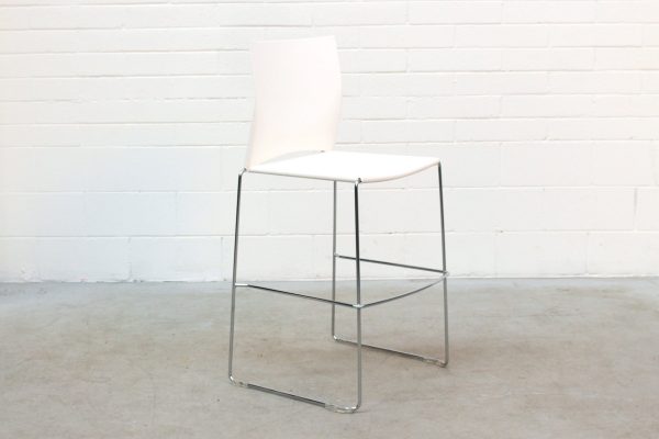 White Bar Stool Single