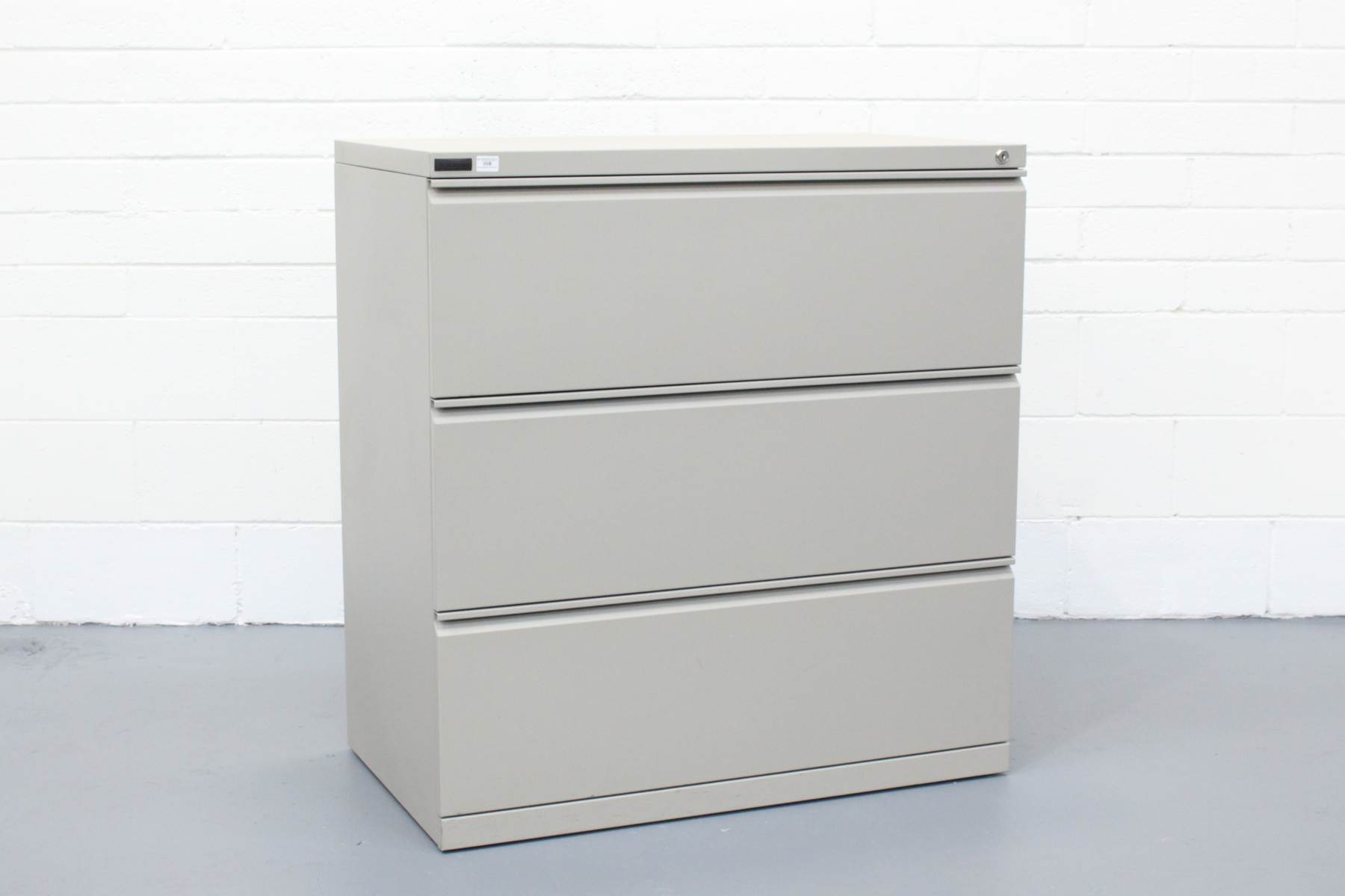CB193 Lateral Filing 3 Drawer, Beige , Metal
