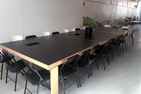 meeting room table and chairs